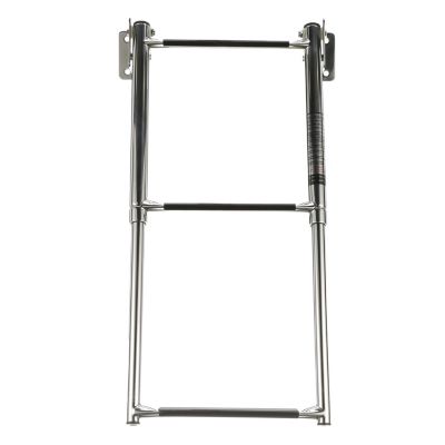 SS TRANSOM MOUNT 3 STEP LADDER