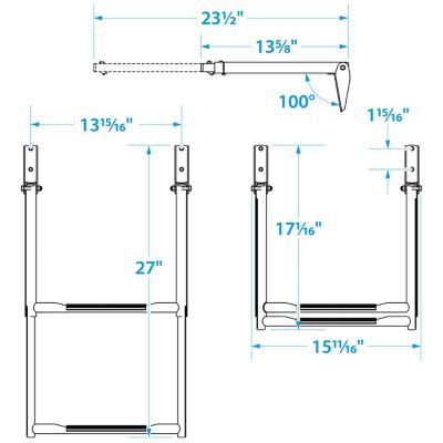 SS OVERPLATFORM 2 STEP LADDER