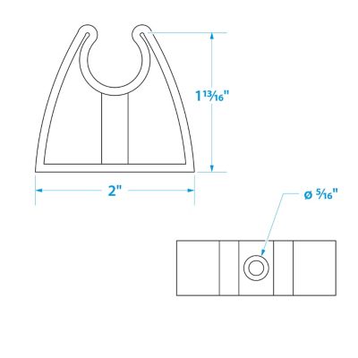 RUBBER STORAGE CLIP  2/PK