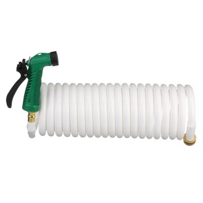 COIL HOSE W/SPRAYER 1/2″ X 25′