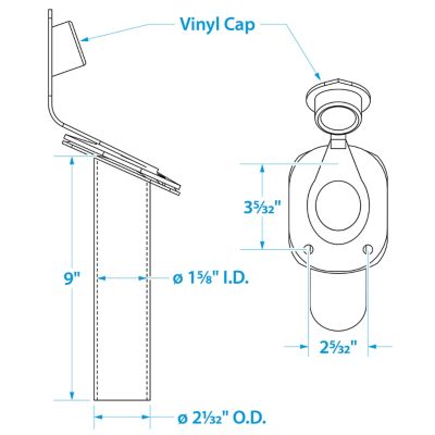 ROD HOLDER W/CAP – SS