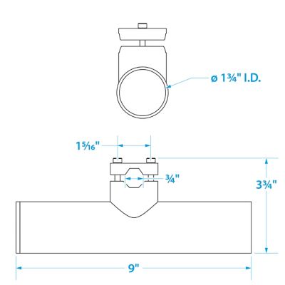 ROD HOLDER – CLAMP ON RAIL-SS