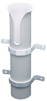 ROD HOLDER-SIDE MOUNT-PVC WHT