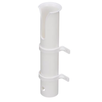ROD HOLDER-SIDE MOUNT-PVC WHT