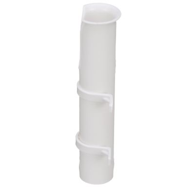 ROD HOLDER-SIDE MOUNT-PVC WHT