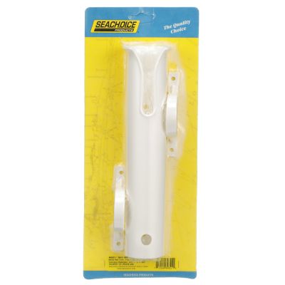 ROD HOLDER-SIDE MOUNT-PVC WHT