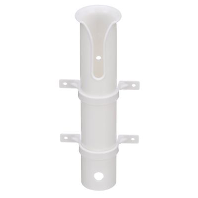 ROD HOLDER-SIDE MOUNT-PVC WHT