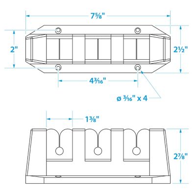 ROD STORAGE HOLDER-3 RODS(1PR)