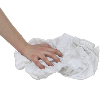 NEW BLEACHED WHT KNIT RAGS 1#