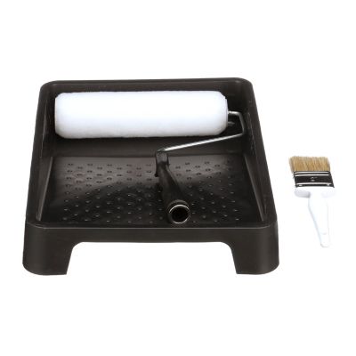 4 PIECE PLASTIC PAINT TRAY KIT