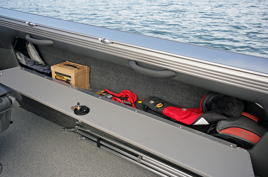 Baron Starboard Storage Compartment Open