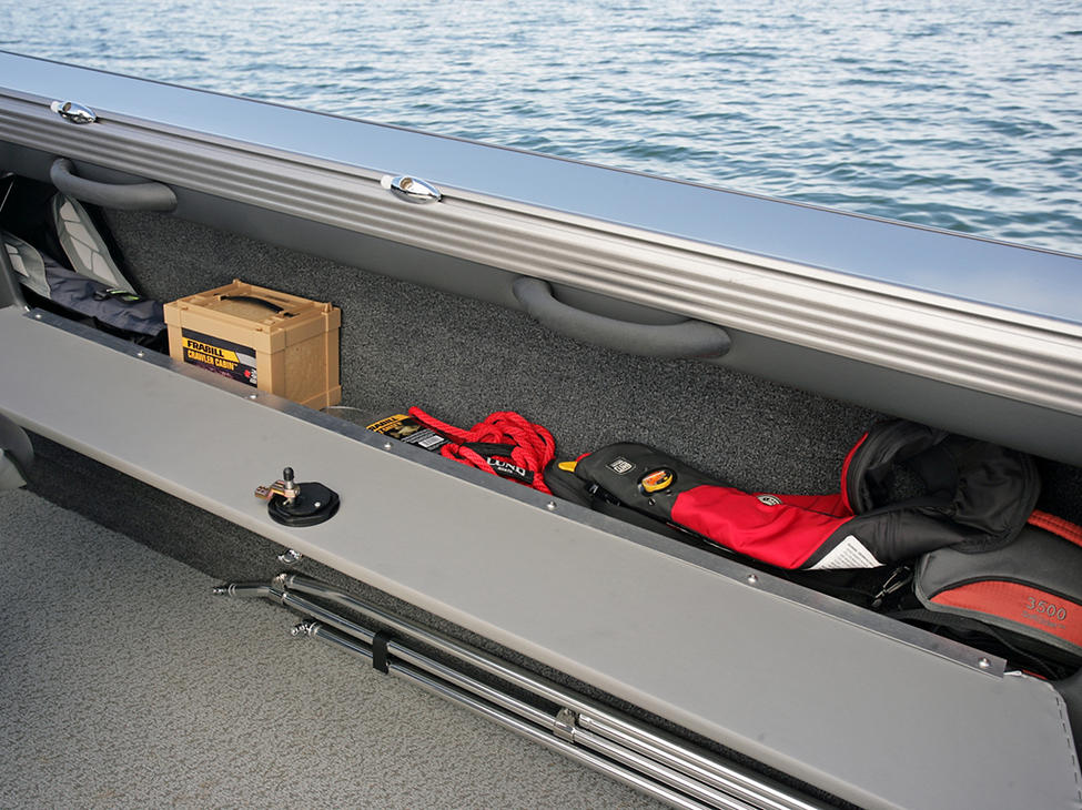 Baron Starboard Storage Compartment Open