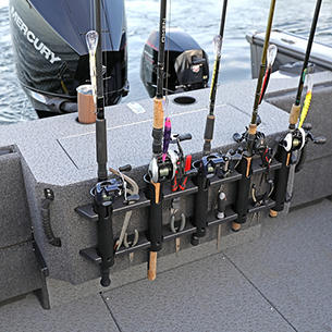 Fisherman Aft Deck Rod and Tool Storage Rack
