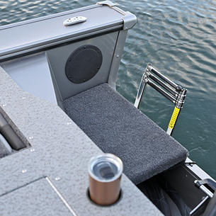 Fisherman Boarding Ladder (Shown with Optional Stainless Ladder)