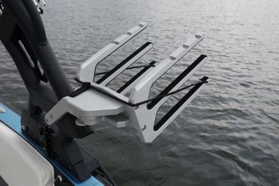  Board rack on a H22 wake boat