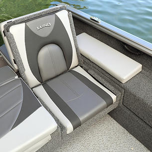 Impact XS Aft Jump Seat Port Side shown with Optional Aft Deck Sun Pad