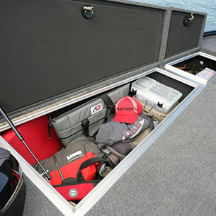 Pro-V-Musky-Bow-Deck-Port-Storage-Compartment-Open
