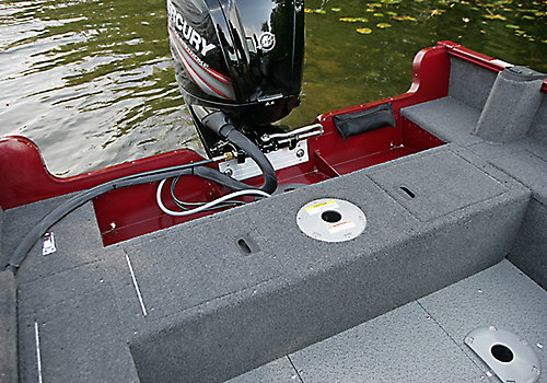 Rebel XL Sport-SS Aft Deck Storage Compartments Closed