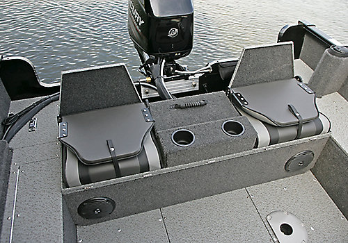 Rebel XL Sport-SS Aft Deck with Optional Flip Bench - Up with Seats Closed