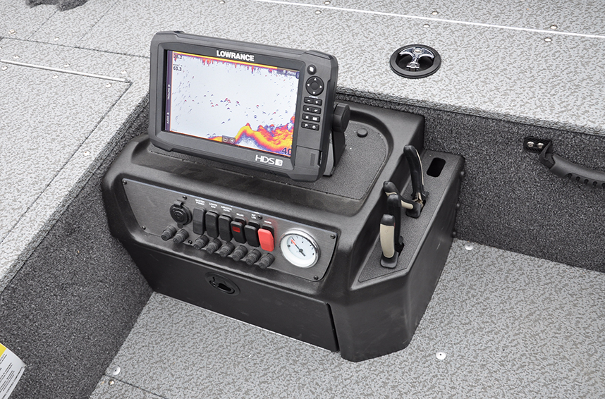 Rebel XL Tiller Command Console with Integrated Tool Holder