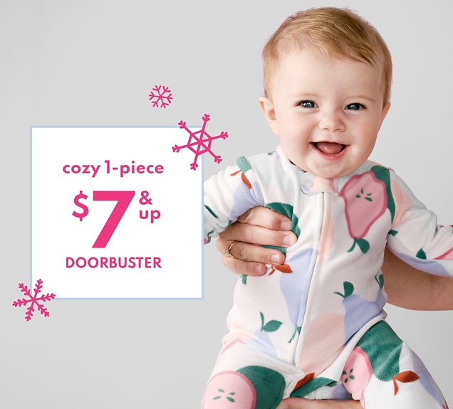 cozy 1-piece | $7 & up | DOORBUSTER