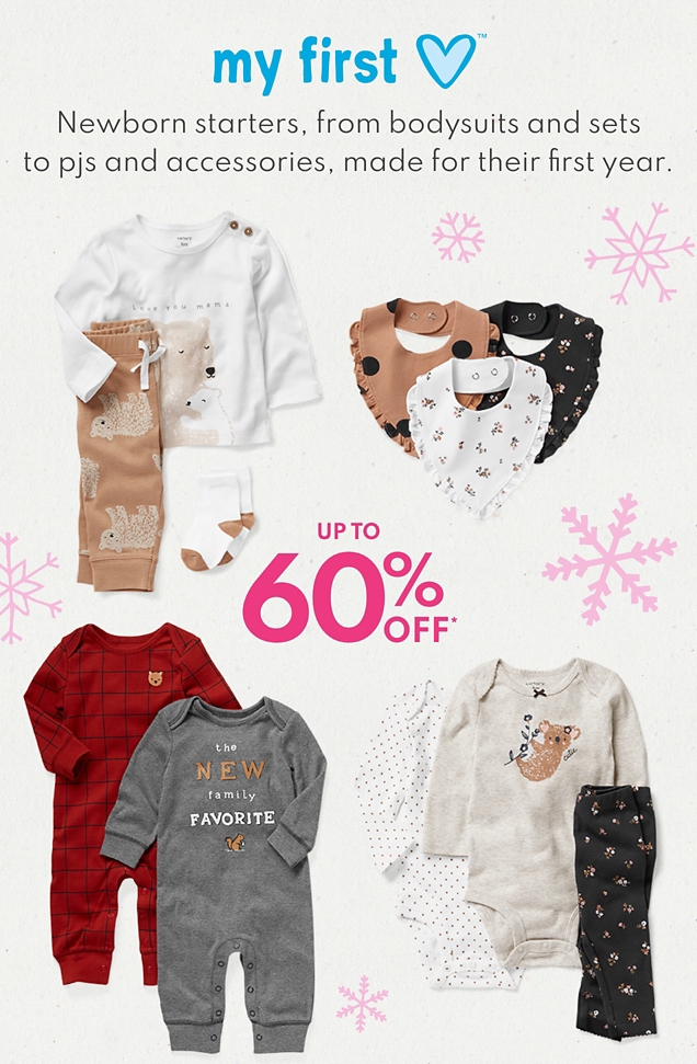 my first love | Newborn starters, from bodysuits and sets to pjs and accessories, made for their first year. | UP TO 60% OFF* 