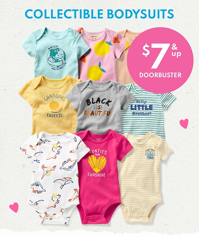 COLLECTIBLE BODYSUITS | $7 & up DOORBUSTER