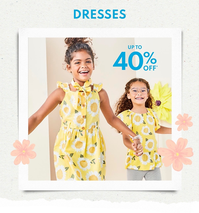 DRESSES | UP TO 40% OFF* 