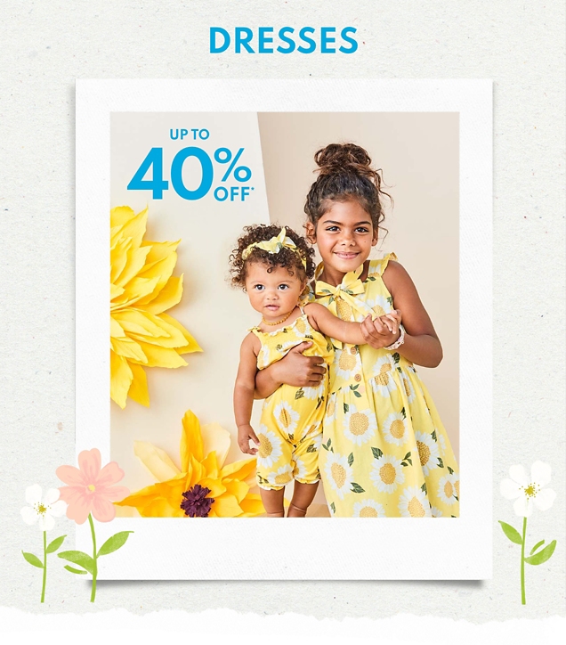DRESSES | UP TO 40% OFF* 