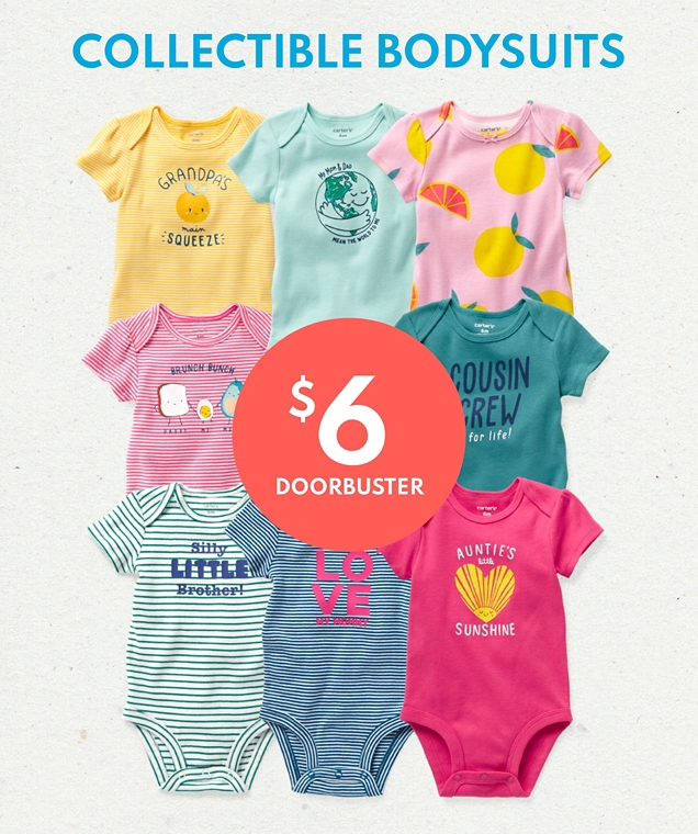 COLLECTIBLE BODYSUITS $6 DOORBUSTER