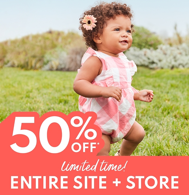 50% OFF* limited time! ENTIRE SITE + STORE