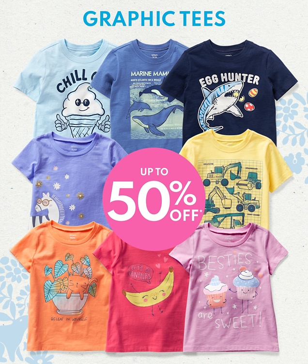 GRAPHIC TEES | UP TO 50% OFF* 