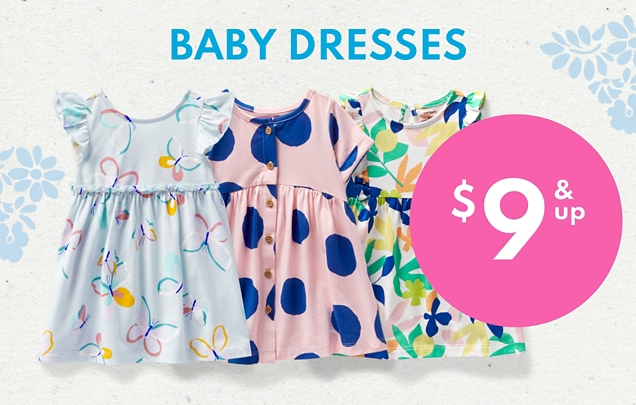 BABY DRESSES | $9 & up 