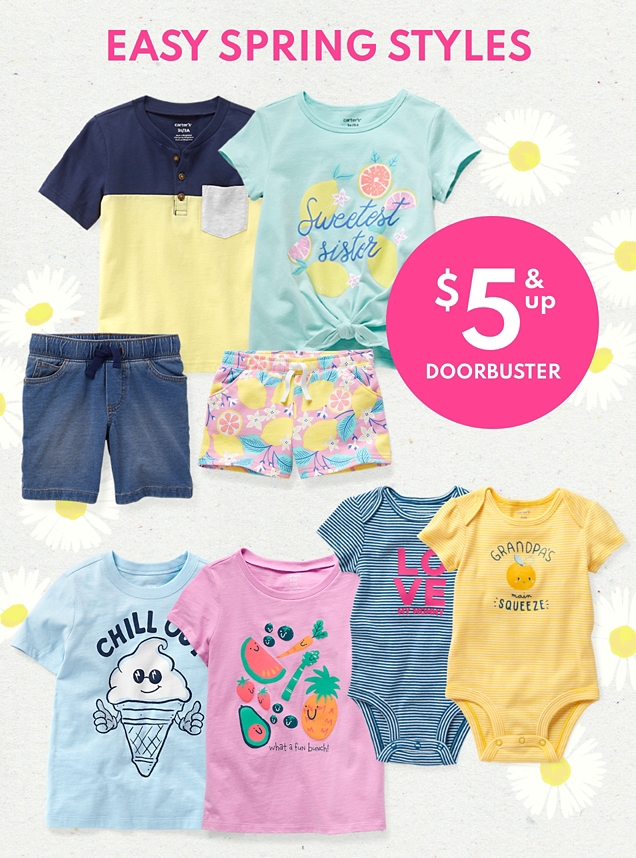 EASY SPRING STYLES | $5 & up DOORBUSTER 