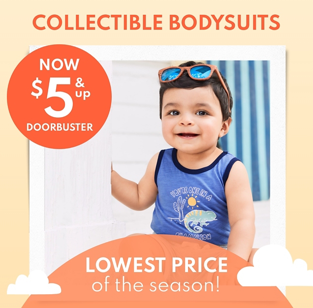 COLLECTIBLE BODYSUITS | NOW $5 & up DOORBUSTER | LOWEST PRICE of the season! 
