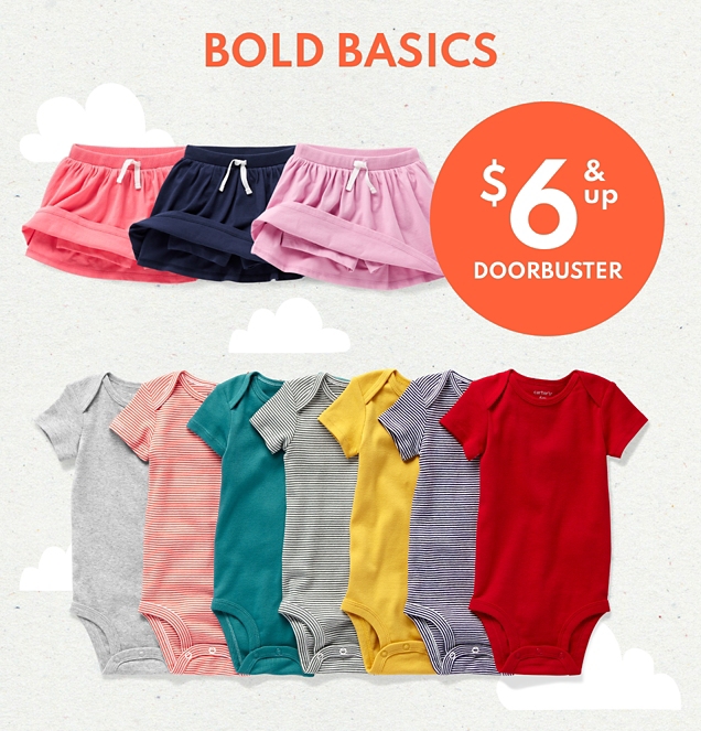 BOLD BASICS | $6 & up DOORBUSTER 