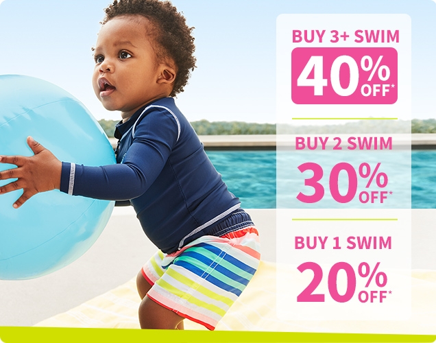 BUY 3+ SWIM 40% OFF* | BUY 2 SWIM 30% OFF* | BUY 1 SWIM 20% OFF*