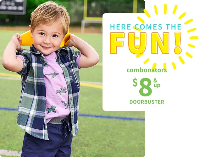 HERE COMES THE FUN! | combonators | $8 & up | DOORBUSTER