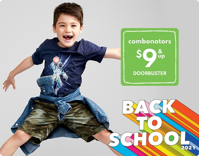 combonators | $9 & up | DOORBUSTER | BACK | TO | SCHOOL 2021