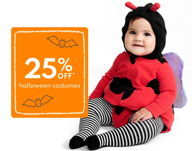 25% OFF* halloween costumes