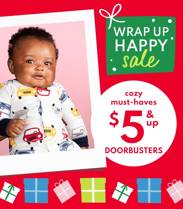 WRAP UP HAPPY sale | cozy must-haves | $5 & up DOORBUSTER 