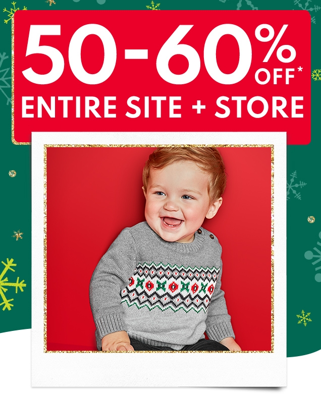50-60% OFF* | ENTIRE SITE + STORE