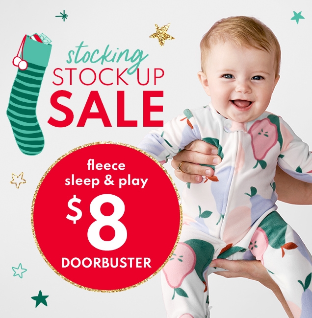 stocking | STOCK UP SALE | fleece | sleep & play | $8 DOORBUSTER