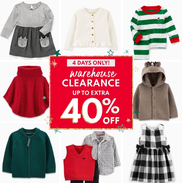 4 DAYS ONLY! | warehouse CLEARANCE | UP TO EXTRA 40% OFF | Holiday styles just added!