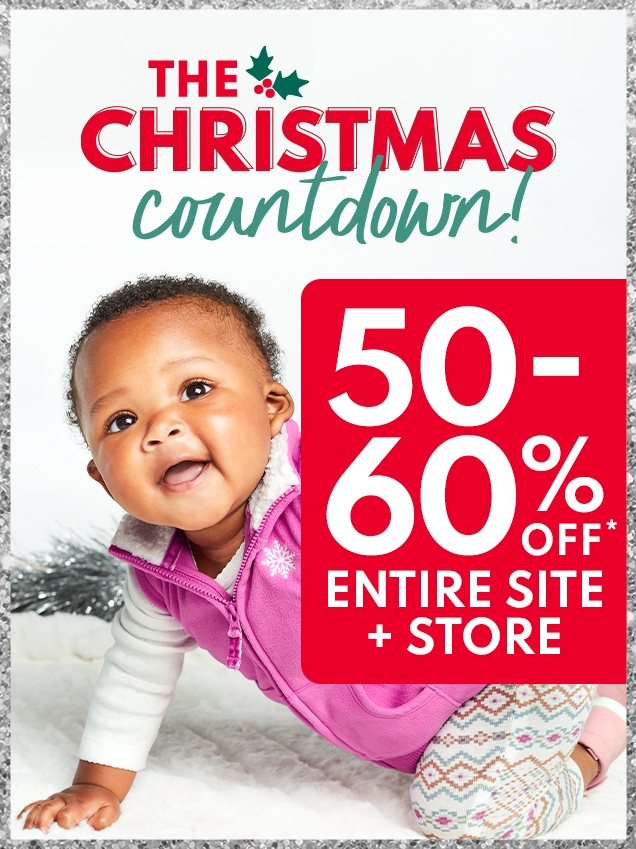 THE CHRISTMAS countdown! | 50-60% OFF* | ENTIRE SITE + STORE 