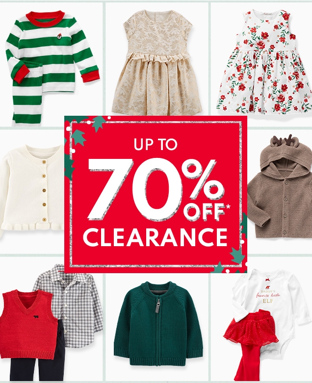 UP TO | 70% OFF* | CLEARANCE