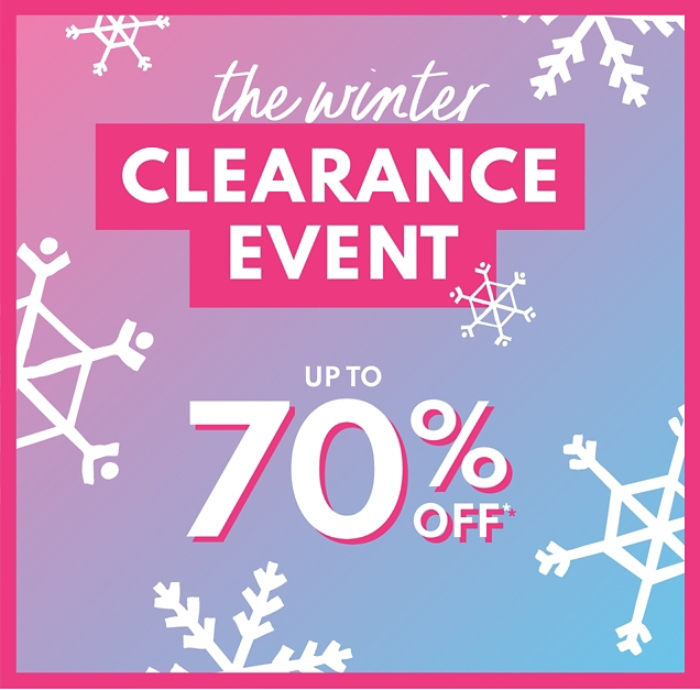 the winter | CLEARANCE EVENT | UP TO 70% OFF*