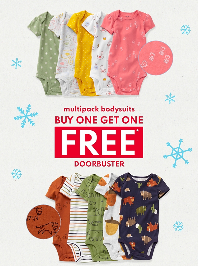 multipack bodysuits | BUY ONE GET ONE FREE* | DOORBUSTER 