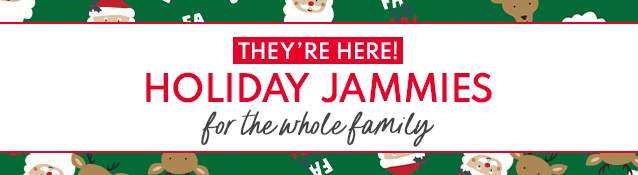 THEY'RE HERE! | HOLIDAY JAMMIES | for the whole family 