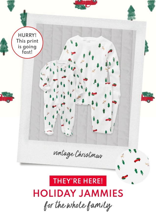 HURRY! This print is going fast! | vintage Christmas | THEY'RE HERE! | HOLIDAY JAMMIES for the whole family 
